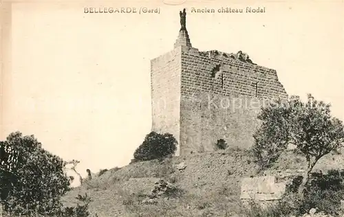AK / Ansichtskarte Bellegarde_Nimes Ancien chateau feodal Ruines Bellegarde_Nimes
