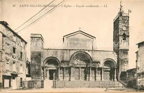 AK / Ansichtskarte Saint Gilles_Gard Eglise Facade occidentale Saint Gilles_Gard