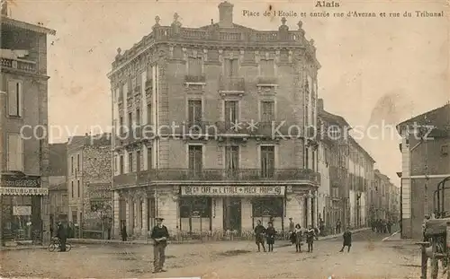 AK / Ansichtskarte Alais Place de l Etoile Rue d Avezan et Rue du Tribunal Alais