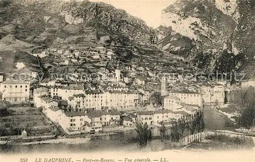 AK / Ansichtskarte Pont en Royans Vue generale Pont en Royans