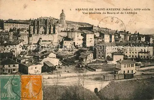 AK / Ansichtskarte Saint Antoine l_Abbaye Vue generale du Bourg et de l Abbaye Saint Antoine l Abbaye