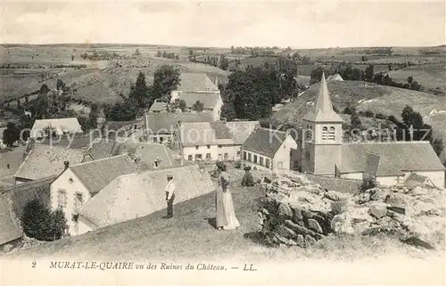 AK / Ansichtskarte Murat le Quaire vue des Ruines du Chateau Murat le Quaire