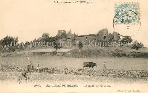 AK / Ansichtskarte Mauzun Ruines du Chateau Mauzun