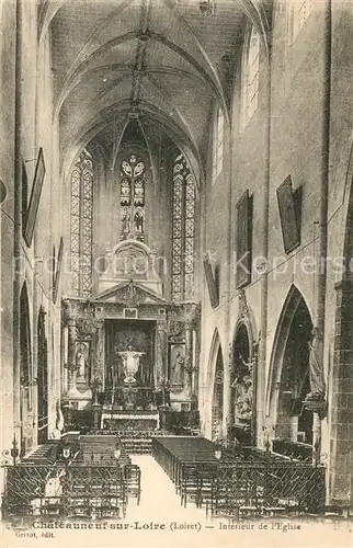 AK / Ansichtskarte Chateauneuf sur Loire Interieur de l Eglise Chateauneuf sur Loire