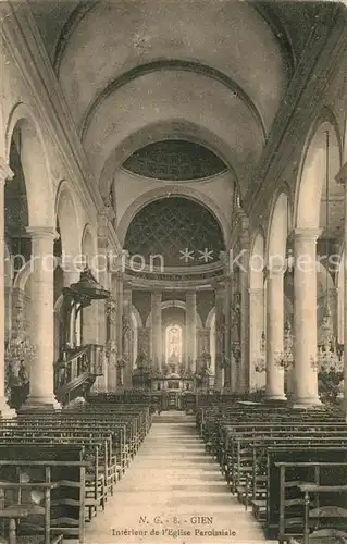 AK / Ansichtskarte Gien Interieur de l Eglise Paroissiale Gien
