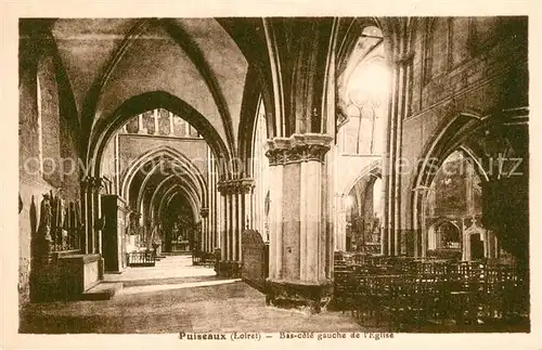 AK / Ansichtskarte Puiseaux Bas cote gauche de l eglise Puiseaux