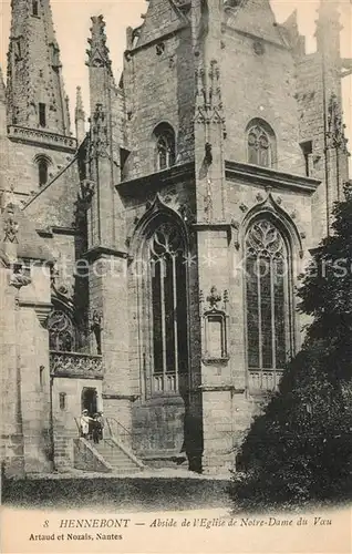 AK / Ansichtskarte Hennebont Abside de l Eglise de Notre Dame du Voeu Hennebont