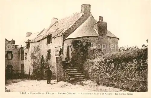AK / Ansichtskarte Saint Gildas de Rhuys Ancienne Prison et Caserne des Gardes Cotes Saint Gildas de Rhuys