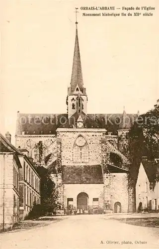 AK / Ansichtskarte Orbais l_Abbaye Eglise Monument historique XIIe siecle Orbais l Abbaye