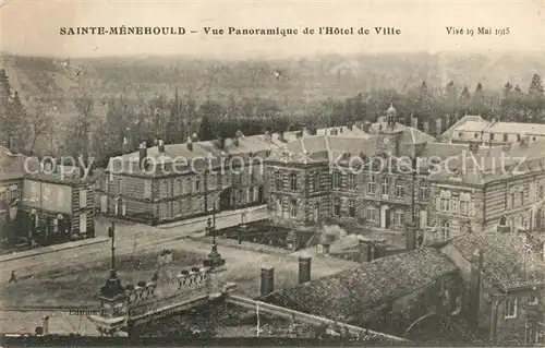 AK / Ansichtskarte Sainte Menehould Vue panoramique de l Hotel de Ville Sainte Menehould