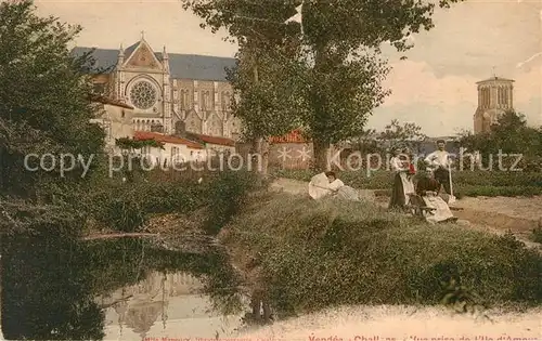 AK / Ansichtskarte Challans Vue prise dIle d Amour Challans