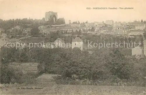 AK / Ansichtskarte Pouzauges Vue generale Pouzauges