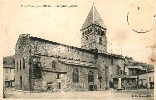 AK / Ansichtskarte Beaujeu_Rhone Eglise facade Beaujeu Rhone