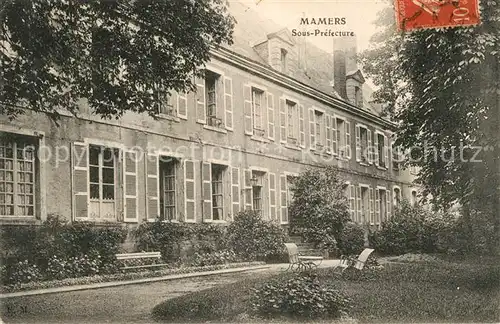 AK / Ansichtskarte Mamers_Sarthe Sous Prefecture Mamers Sarthe