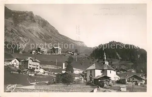 AK / Ansichtskarte La_Giettaz Vue generale et Rocher des Aravis La_Giettaz