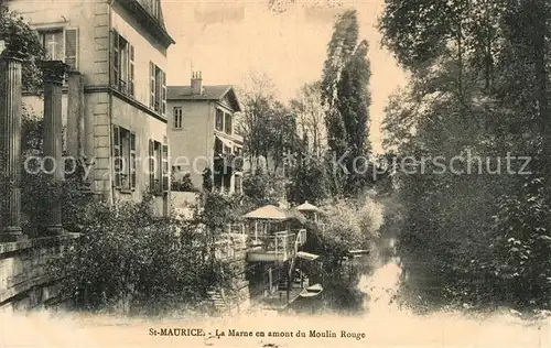 AK / Ansichtskarte Saint Maurice_Creteil la Marne en amont du Moulin Rouge Saint Maurice Creteil