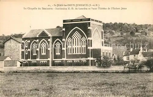 AK / Ansichtskarte Saint Jean les Deux Jumeaux La Chapelle du Seminaire Institution ND de Lourdes et Soeur Therese de lEnfant Jesus Saint Jean les Deux Jumeaux