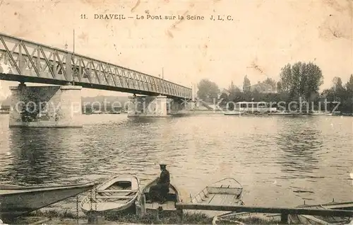 AK / Ansichtskarte Draveil Le Pont sur la Seine Draveil