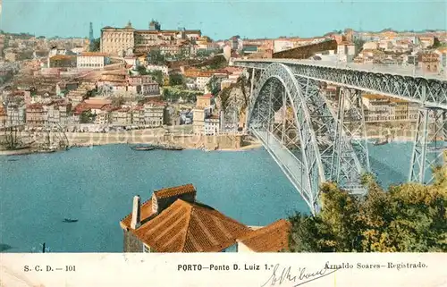 AK / Ansichtskarte Porto_Portugal Ponte D Luiz 1 Porto Portugal