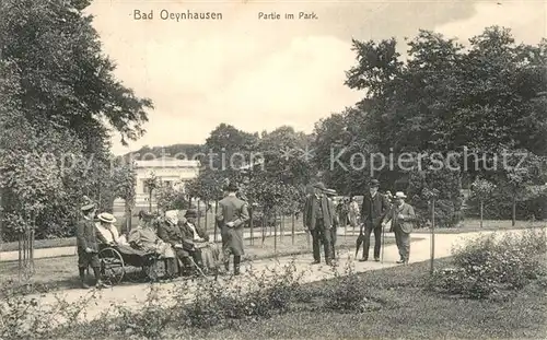 AK / Ansichtskarte Bad_Oeynhausen Partie im Park Bad_Oeynhausen