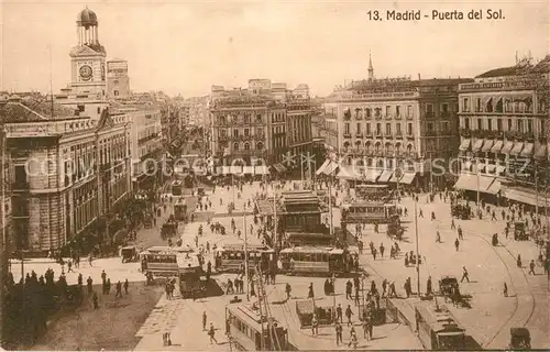 AK / Ansichtskarte Madrid_Spain Puerta del Sol Madrid Spain