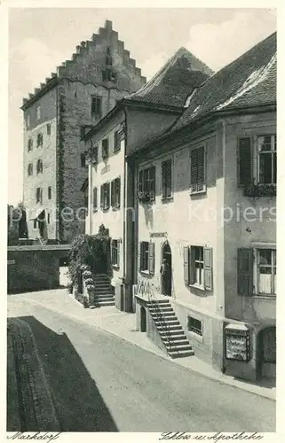AK / Ansichtskarte Markdorf_Baden Schloss und Apotheke Markdorf_Baden