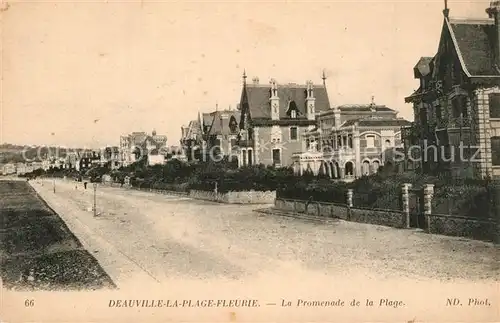 AK / Ansichtskarte Deauville La Promenade de la Plage Deauville