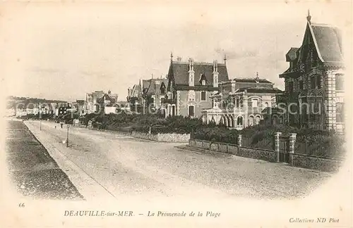 AK / Ansichtskarte Deauville sur Mer La Promenade de la Plage Deauville sur Mer