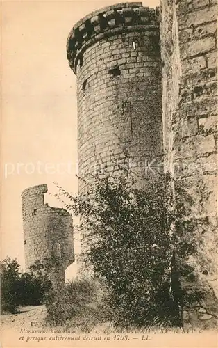 AK / Ansichtskarte Vendome Ruines de la Tour Monument historique Vendome