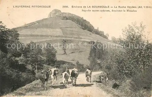 AK / Ansichtskarte La_Bourboule La Roche Vendeix des vaches La_Bourboule
