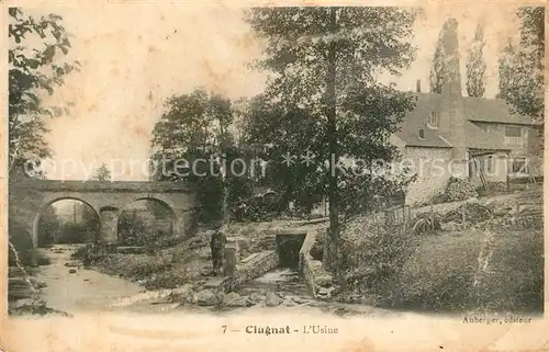 AK / Ansichtskarte Clugnat Pont Usine Clugnat