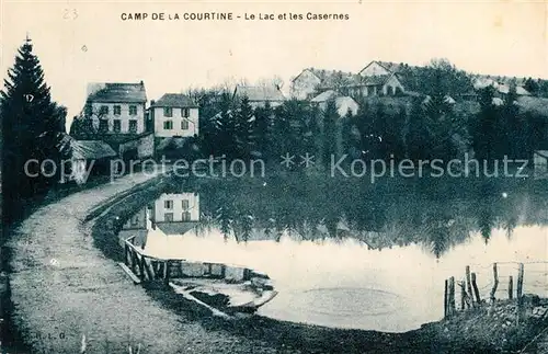 AK / Ansichtskarte La_Courtine Le Camp Lac et les casernes La_Courtine