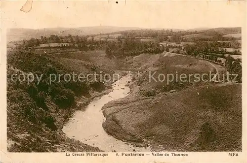 AK / Ansichtskarte Pontarion Panorama Vallee du Thauron Pontarion