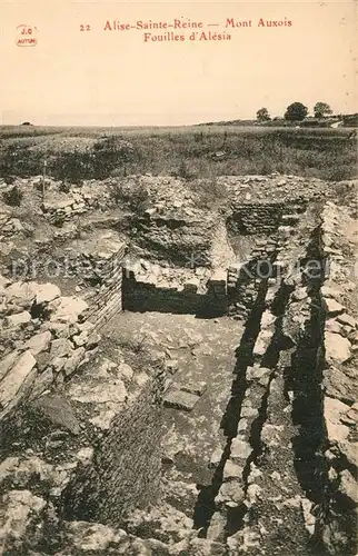 AK / Ansichtskarte Alise Sainte Reine_Alesia(Roman War) Mont Auxois Fouilles d Alesia Ruines 