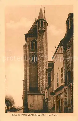 AK / Ansichtskarte Saint Jean de Losne Eglise les 3 tours Saint Jean de Losne