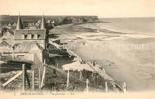 AK / Ansichtskarte Arromanches les Bains Vue generale Arromanches les Bains