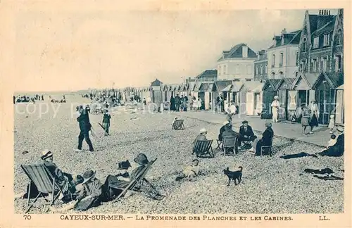 AK / Ansichtskarte Cayeux sur Mer Promenade des Planches et les Cabines Cayeux sur Mer