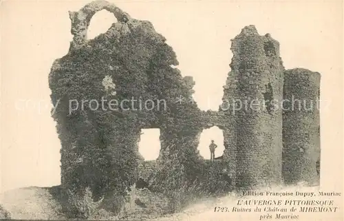 AK / Ansichtskarte Miremont_Puy de Dome Ruines du Chateau Miremont Puy de Dome