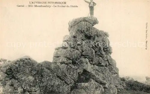 AK / Ansichtskarte Montsalvy Rocher du Diable Montsalvy