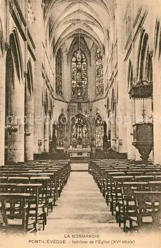 AK / Ansichtskarte Pont l_Eveque_Calvados Interieur de l Eglise Pont l_Eveque_Calvados