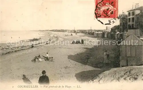 AK / Ansichtskarte Courseulles sur Mer Vue generale de la plage Courseulles sur Mer