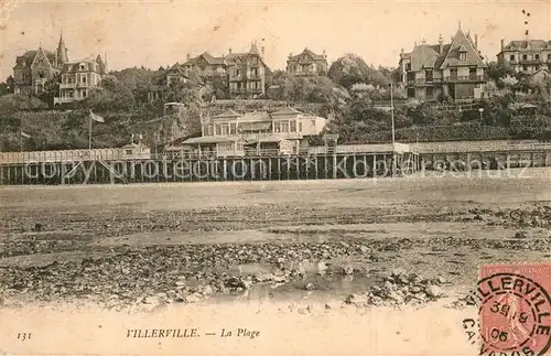 AK / Ansichtskarte Villerville_sur_Mer La plage Villerville_sur_Mer