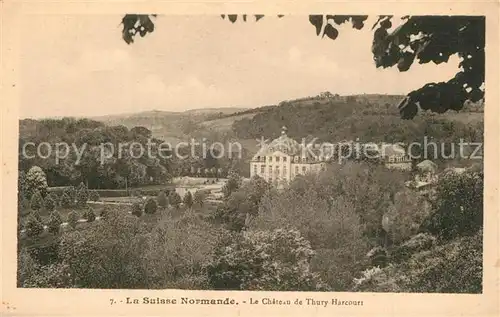 AK / Ansichtskarte Thury Harcourt Panorama vue sur le chateau Thury Harcourt