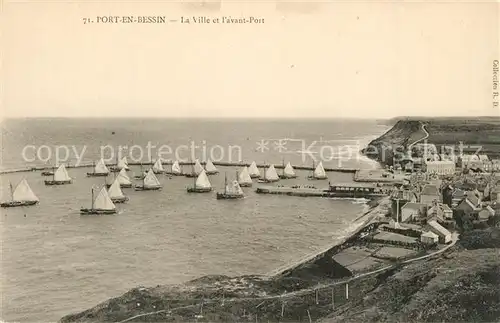 AK / Ansichtskarte Port en Bessin La ville et l avant port Port en Bessin