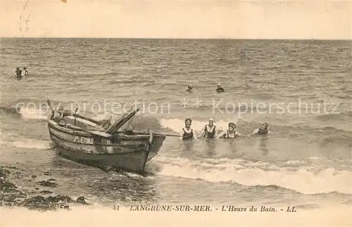 AK / Ansichtskarte Langrune sur Mer L heure du bain Langrune sur Mer