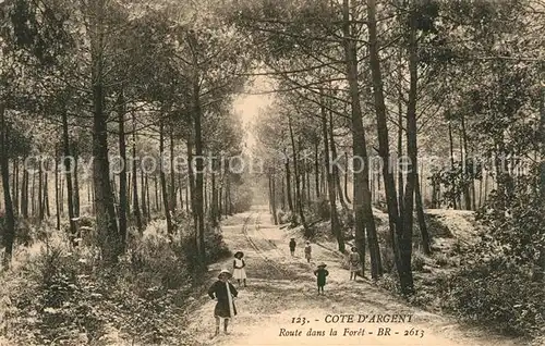 AK / Ansichtskarte Royan_Charente Maritime Route dans la Foret Royan Charente Maritime