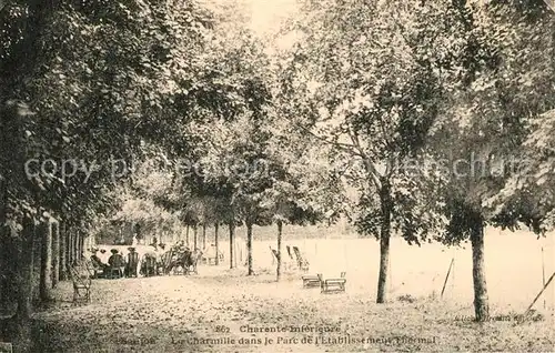 AK / Ansichtskarte Saujon La Charmille dans le Parc de l Etablissement Thermal Saujon