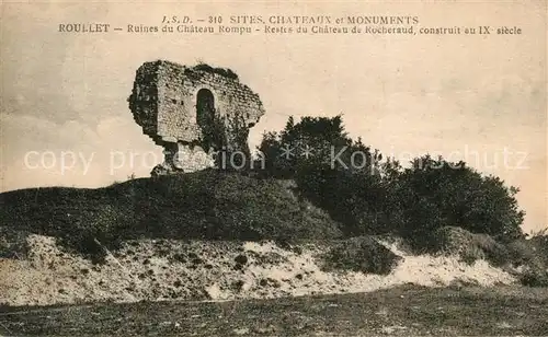 AK / Ansichtskarte Roullet Saint Estephe Ruines du Chateau rompu Roullet Saint Estephe