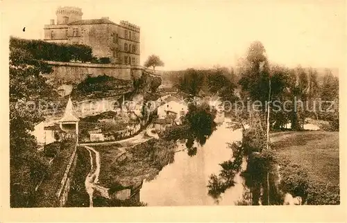 AK / Ansichtskarte Bourdeilles Chateau vue prise des Terrasses Bourdeilles