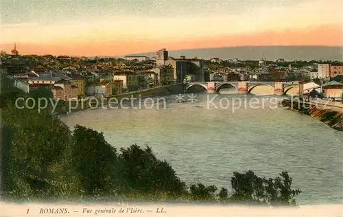 AK / Ansichtskarte Romans sur Isere Vue generale de l Isere Romans sur Isere